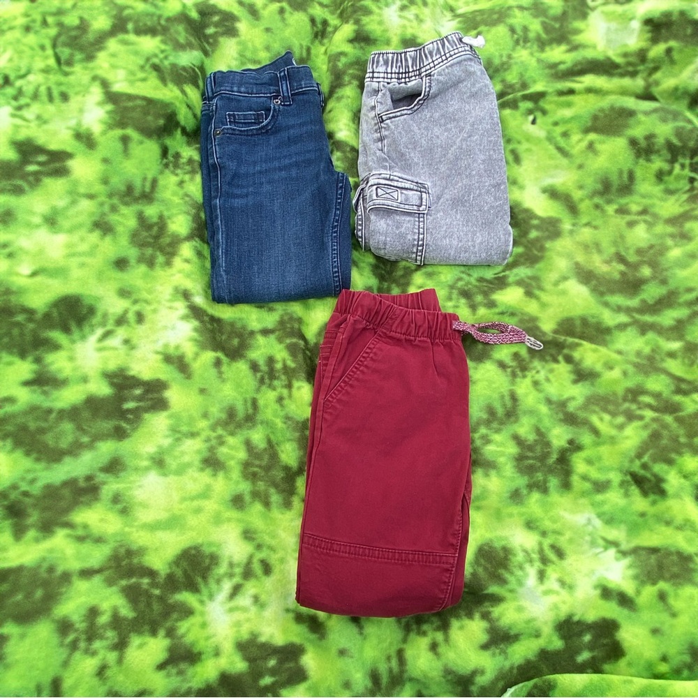 Kids Bottoms Set - Blue, Gray, and Red